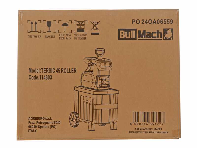 BullMach Tersic 45 Roller - Electric shredder - With collection basket