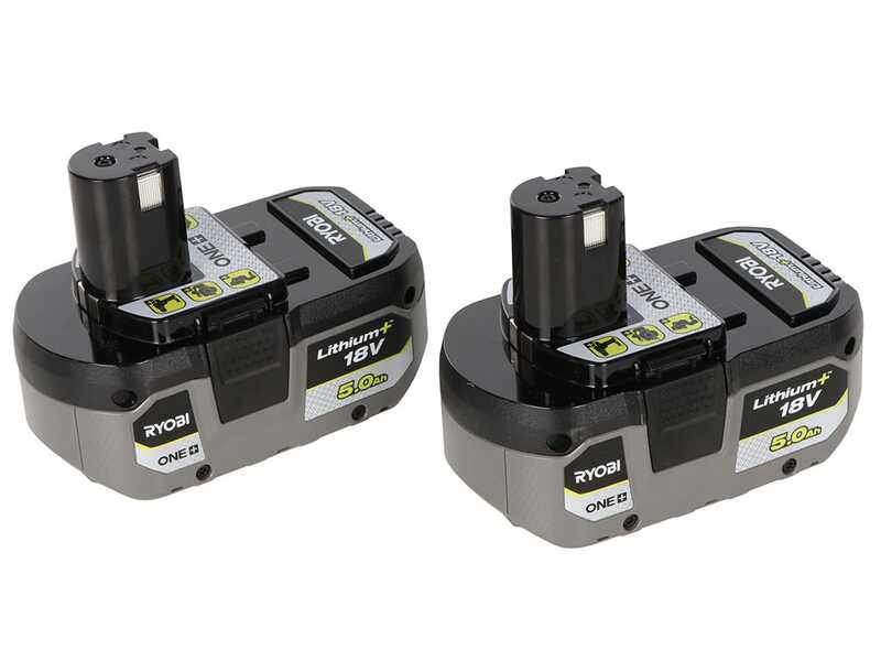 Ryobi RY18LMX46A-250 - Battery-powered lawn mower - 2x 18V/5Ah - 46 cm cutting width