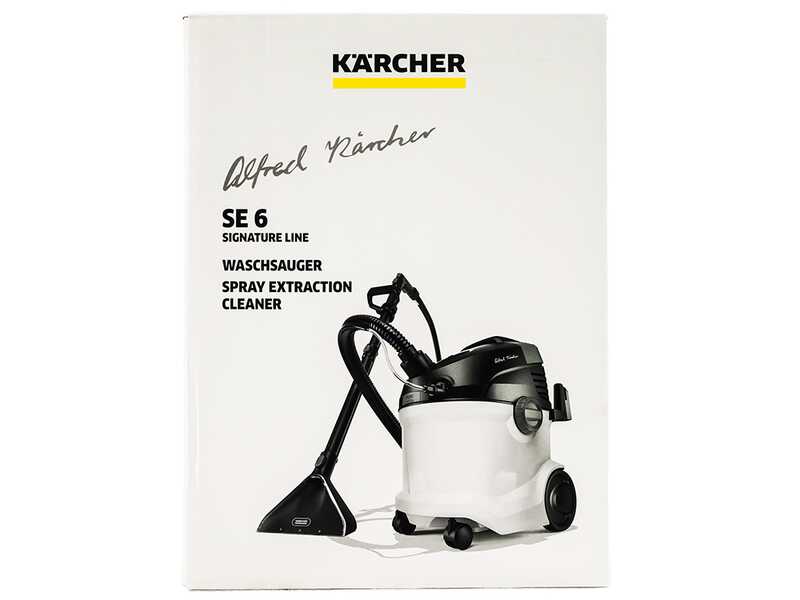 Karcher SE 6 Signature Line - Carpet Cleaner - Wet Vacuum Cleaner - Clean/Dirty Water Tank 4 L - 1000 W