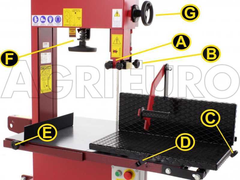 Double-feed band saw 600 SCE LUX - electric and tractor-driven