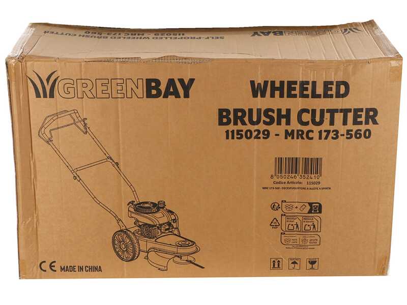 GreenBay MRC 173-560 - 4-stroke petrol wheeled brush cutter with traction