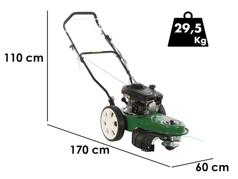 GreenBay MRC 173-560 - 4-stroke petrol wheeled brush cutter with traction