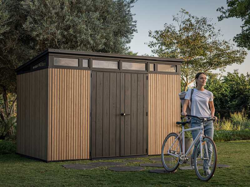 Keter Signature Venetian 11x7 - Garden shed - With double door - 340x218x226 cm