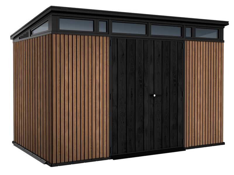 Keter Signature Venetian 11x7 - Garden shed - With double door - 340x218x226 cm