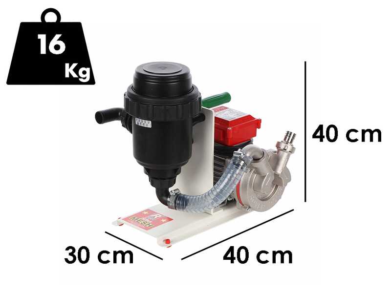 Rover MESH 5000 Novax - Electric transfer pump for dirty water with mesh filter - 1.0 HP