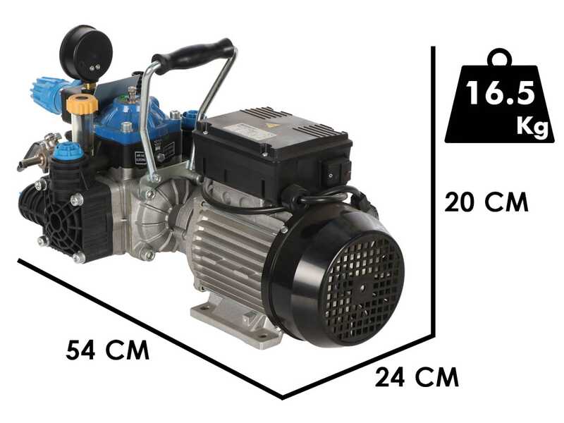 Bertolini Pumps POLY 2030 H.P. RTE.1 - Electric motor pump for spraying - version for acids and chemicals