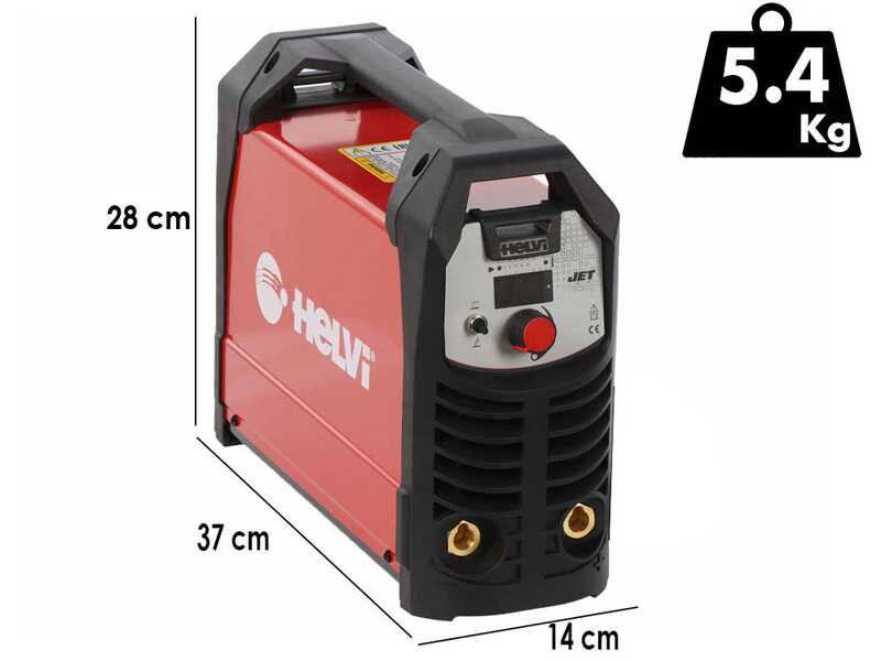 Helvi Jet 200 - Inverter Welder (MMA/TIG LIFT), Shockproof Case, direct current (DC)