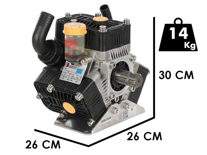 Bertolini Pumps POLY 2073 VS - Low pressure tractor-mounted weed control pump - version for acids and chemicals