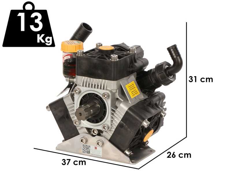 Bertolini Pumps POLY 2085 VS - Low pressure pump for tractor-mounted weeding - version for acids and chemicals
