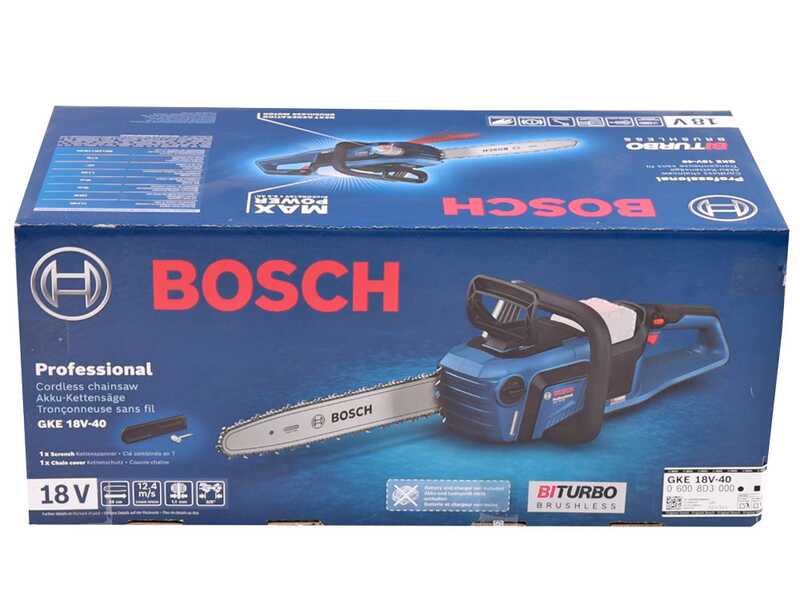 Bosch Professional BITURBO GKE 18V-40 - Battery-powered chainsaw - 18V 5.5Ah - 40cm blade