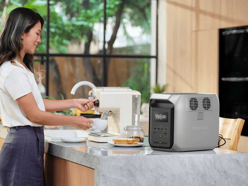 EcoFlow Delta 3 1500 - Portable PowerStation Battery - 1800W - 1536 Wh/51.2V