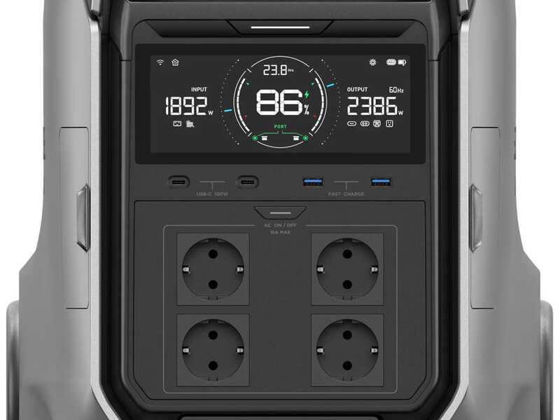 EcoFlow Delta Pro 3 - Portable PowerStation Battery - 4000W - 4096 Wh/51.2V