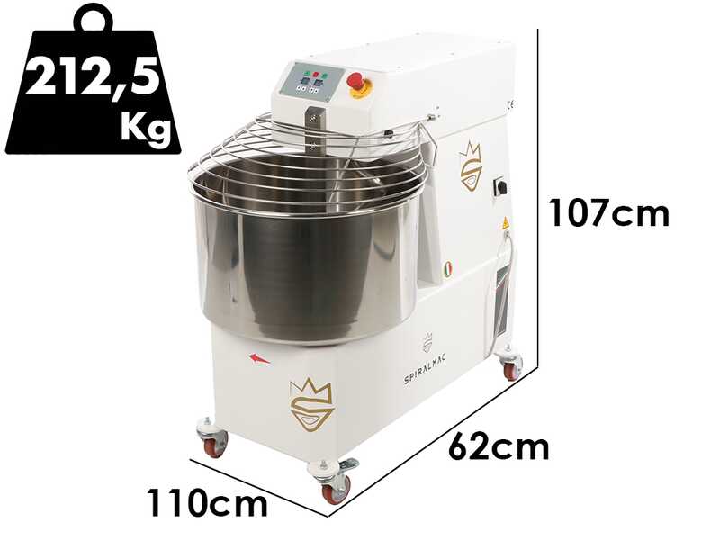 Spiralmac SV60 2 VEL PNL - Spiral mixer - Capacity 60 kg - Three-phase