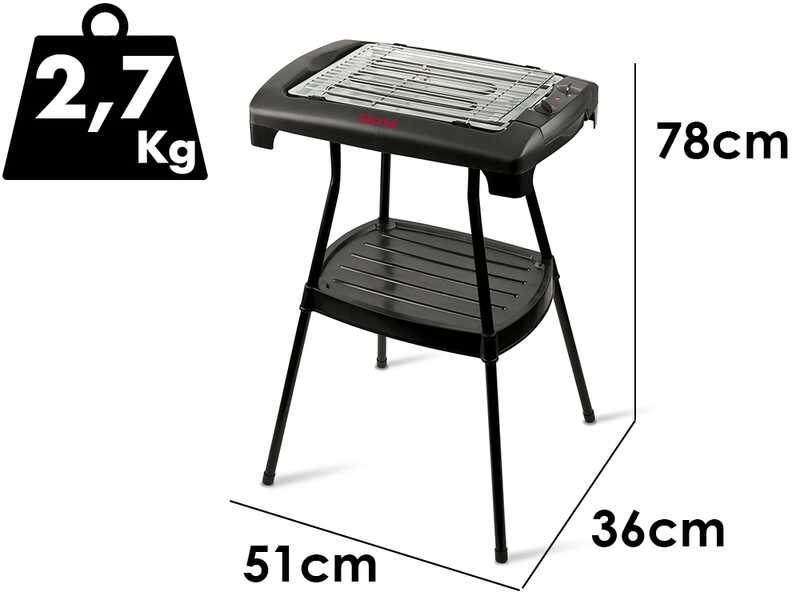 Girmi BQ22 - Electric grill with stand