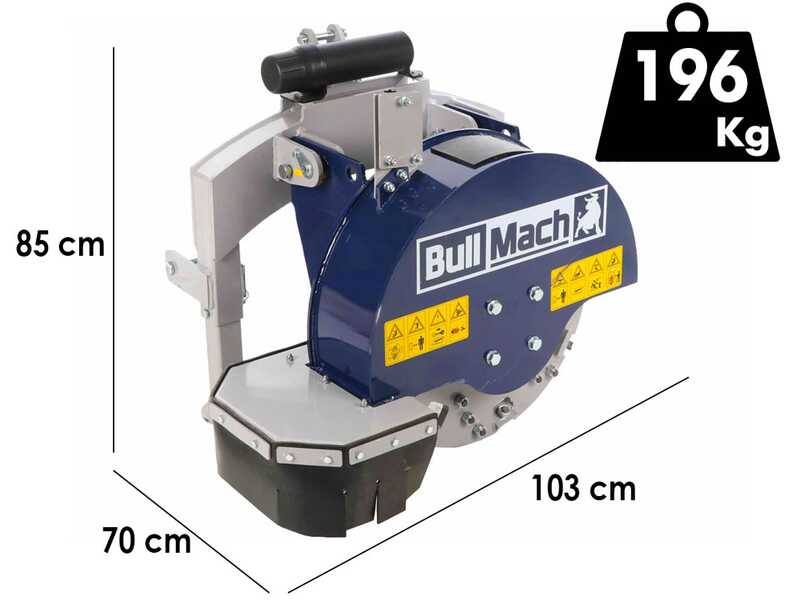 BullMach ARES 61 - Tractor-mounted stump grinder