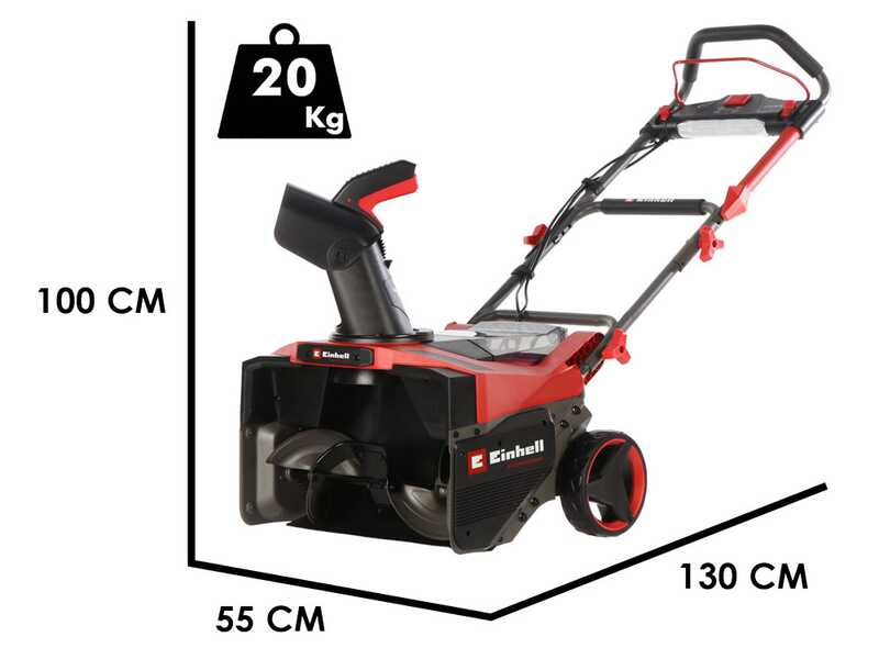 Einhell GP-ST 36/53 Li E BL - Battery-powered snow blower - 36V - 4x 18V 5.2Ah