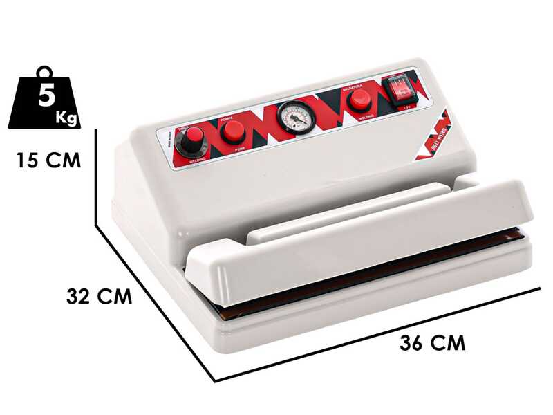 Tecla Jolly - Manual Vacuum Sealer - 33 cm Sealing Bar