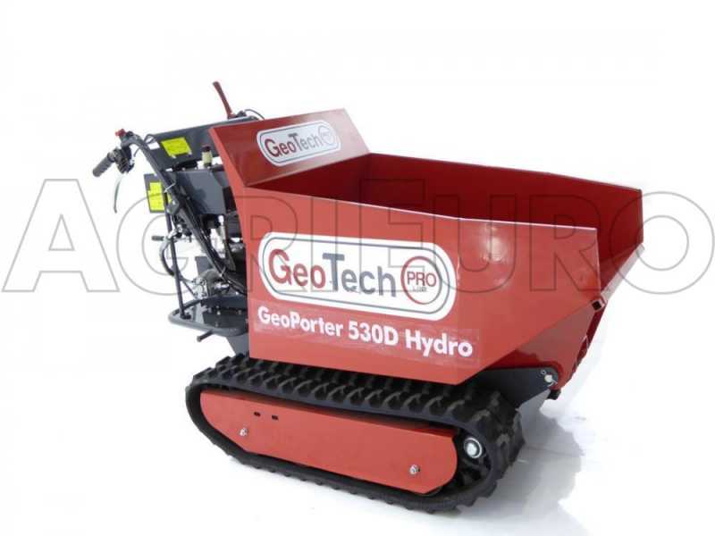 GeoTech tracked power barrow-minidumper GeoPorter 530D Hydro - 500 kg