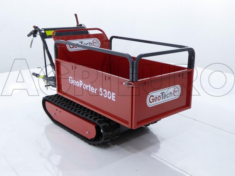 GeoTech Pro tracked power barrow GeoPorter 530E, extendable skip - 500 loading capacity