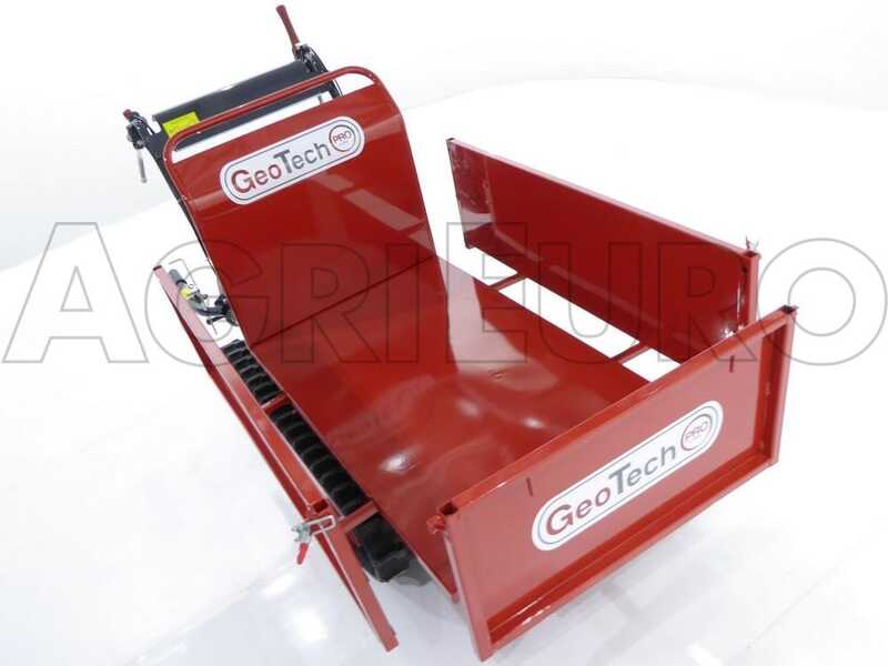 GeoTech Pro tracked power barrow GeoPorter 530E Hydro, hydraulic tipping, 500 kg capacity