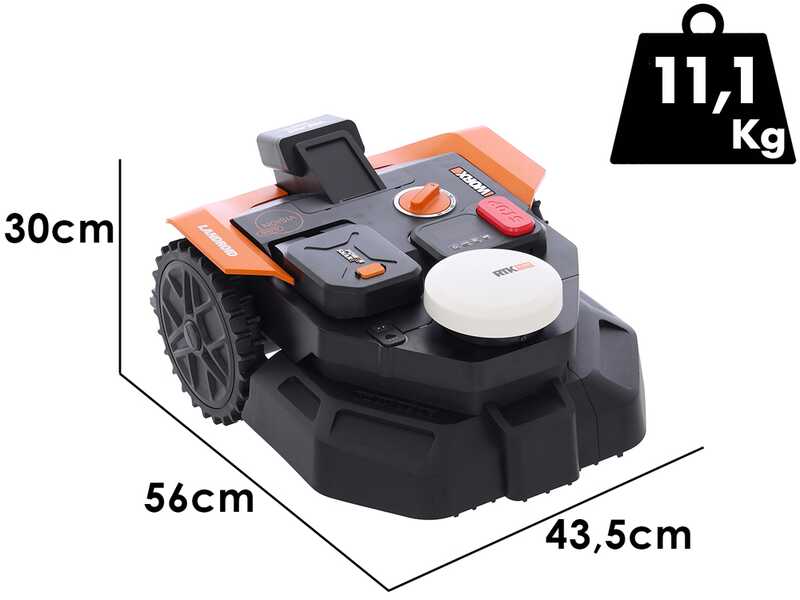 Worx Landroid Vision Cloud WR365E - Robot Lawn Mower - Without Perimeter Wire