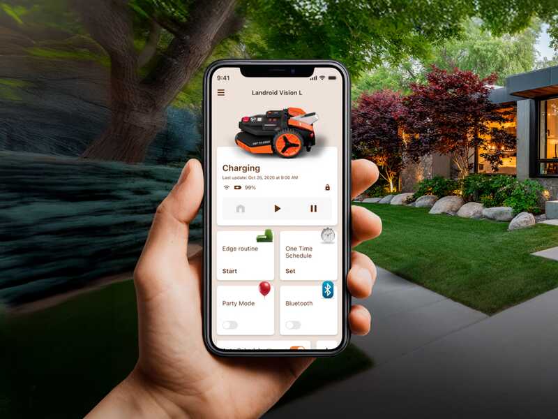 Worx Landroid Vision Cloud WR365E - Robot Lawn Mower - Without Perimeter Wire