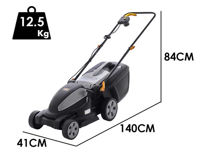 ALPINA AL1 38 E - Electric Lawn Mower - 1400W - 38 cm Cutting Width