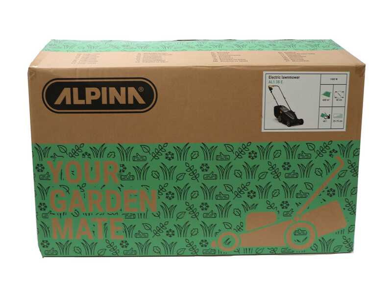 ALPINA AL1 38 E - Electric Lawn Mower - 1400W - 38 cm Cutting Width