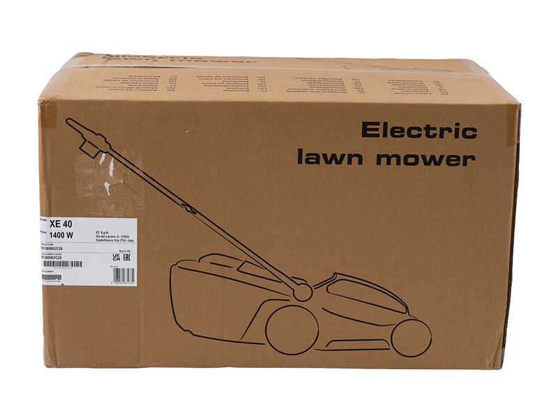 CastelGarden XE 40 - Electric Lawn Mower - 1400 W - 38 cm Cutting Width