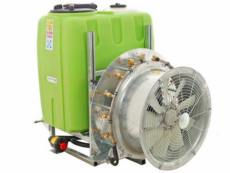 Seven Italy 400 - Tractor-mounted Mist Blower for Spraying - Capacity 400 L - APS 71 Pump