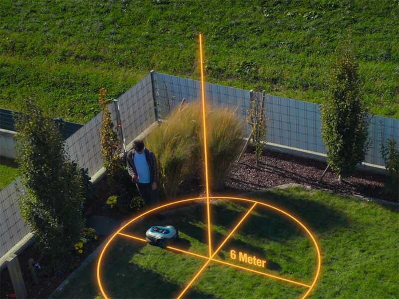 Gardena Smart SILENO Sense 600 - Robot  Lawn Mower - Management with Gardena Smart App - Without Perimeter Wire