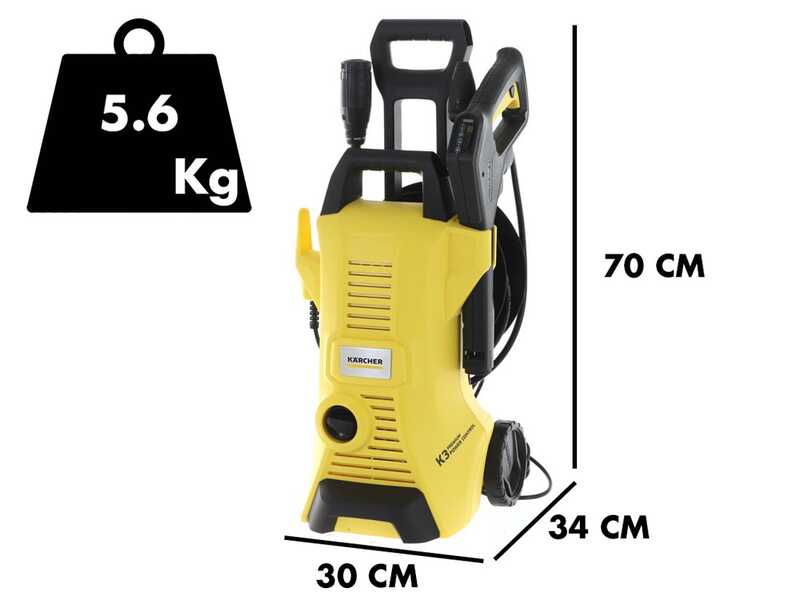 Karcher K3 Premium Power Control - Cold water high pressure washer - twin lance included - 380Lt/h - 120 bar