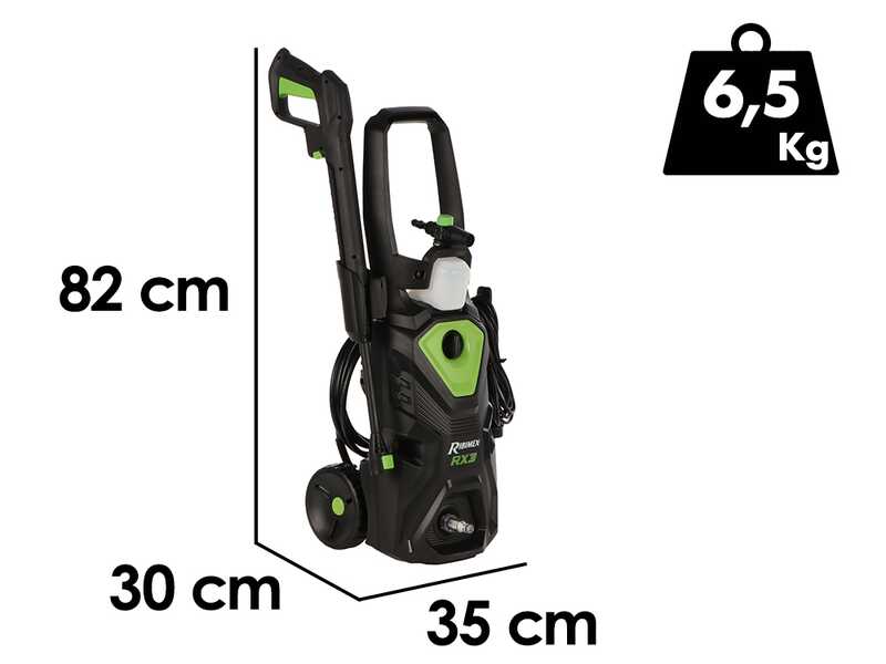 Ribimex RX3 - Cold Water Pressure Washer - 145 Bar Max - 480 L/h Flow Rate