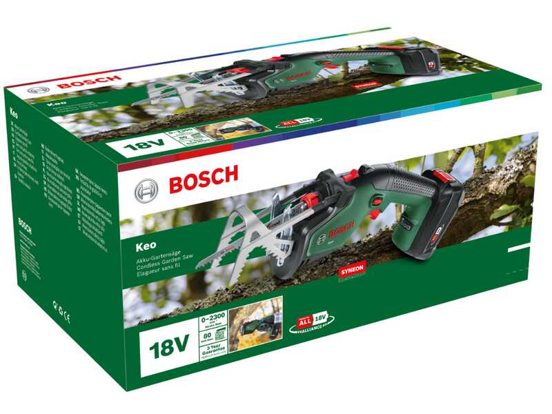 Bosch KEO - Battery-powered Reciprocating Saw - 18V 2Ah