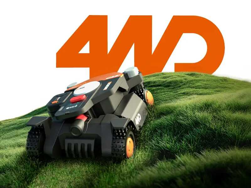 Worx Landroid Vision Cloud  WR341E  - Robot Lawn Mower  4WD  - Without Installation