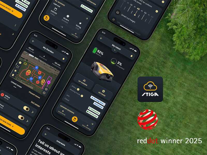 Stiga A 6v - Robot Lawn Mower - Without Perimeter Wire - With 2 Ah E-Power Battery