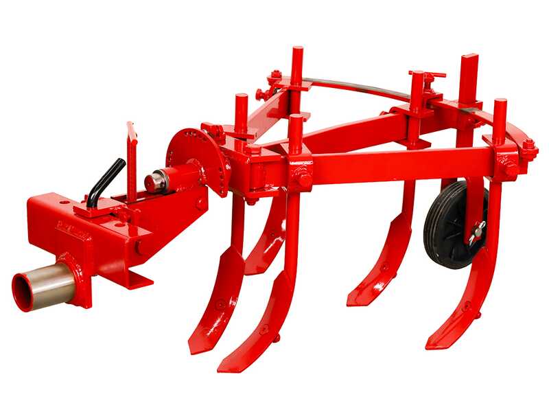 ETR-5 Adjustable 5-tine Cultivator with Adjustable Quick-release Coupling and Tool Bar - For 6-10HP Two-wheel Tractors
