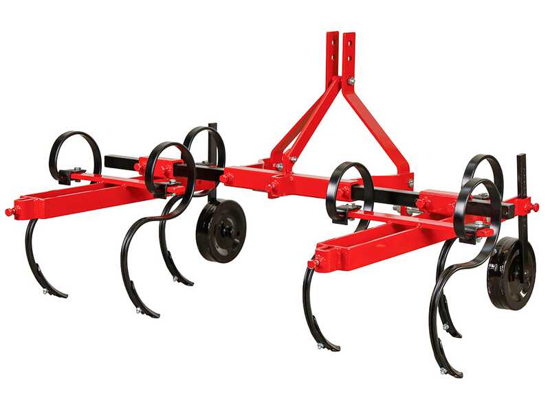 VBR-T3 - Adjustable Vibro Cultivator - 6 Tines - 150 cm Working Width - For Tractors with Three-point Hitch