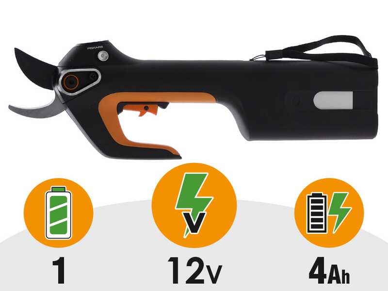 Fiskars ePruner L Bypass - Electric Pruning Shears - 12 V 4 Ah