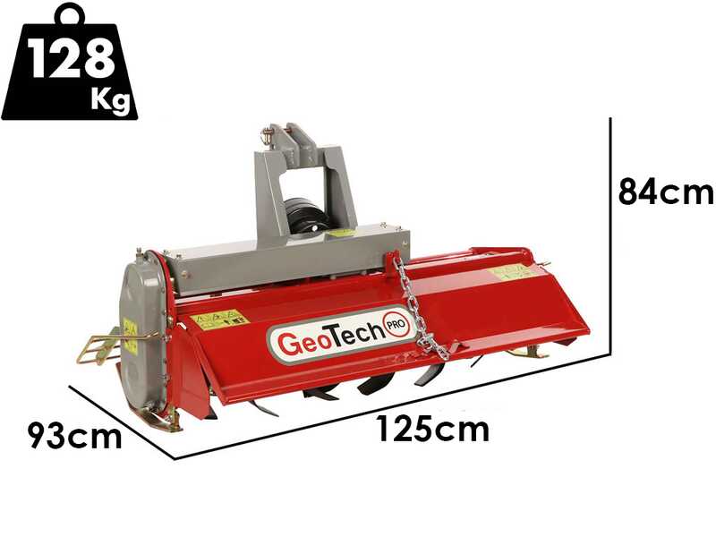 GeoTech Pro LRT 105 - Light-series Tractor-mounted Rotary Tiller - Manual Shift