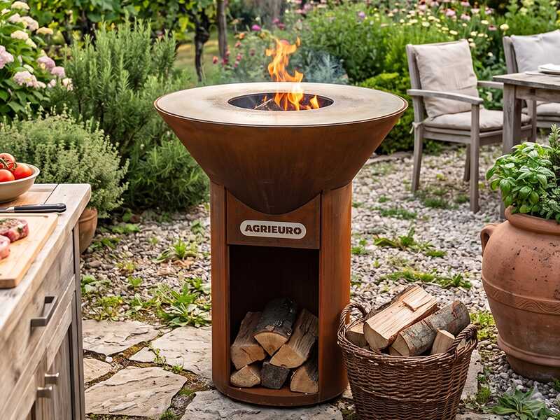Icon 80 - Corten Steel Wood-fired Barbecue