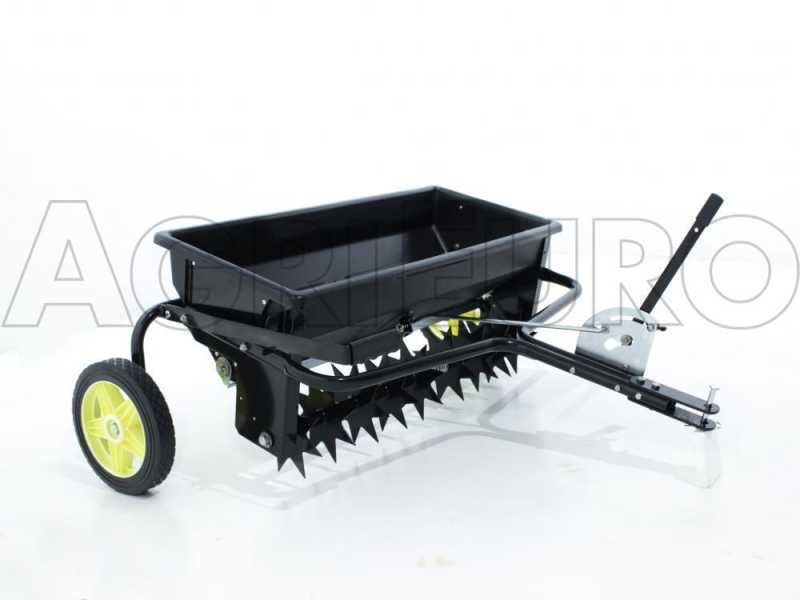 Lawn aerator clearance and seeder
