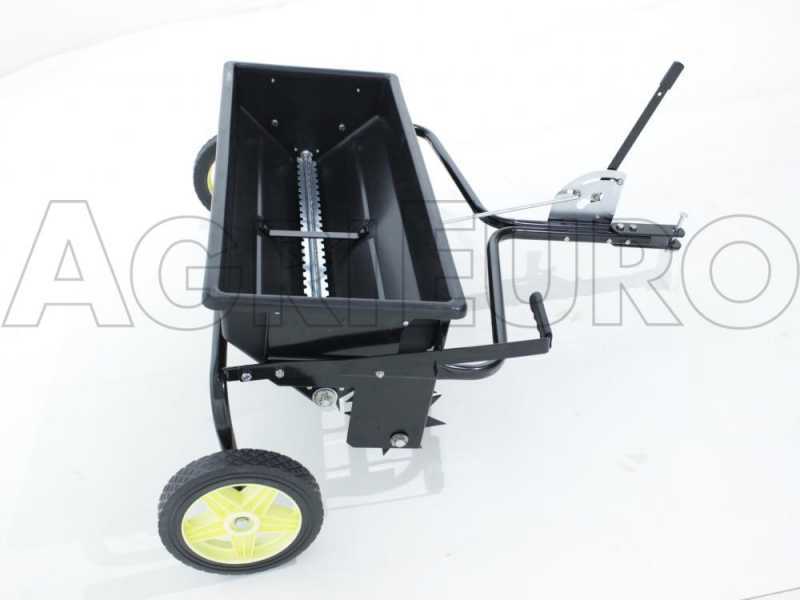 Plug aerator fertilizer spreader trailed seeder for ride on mower