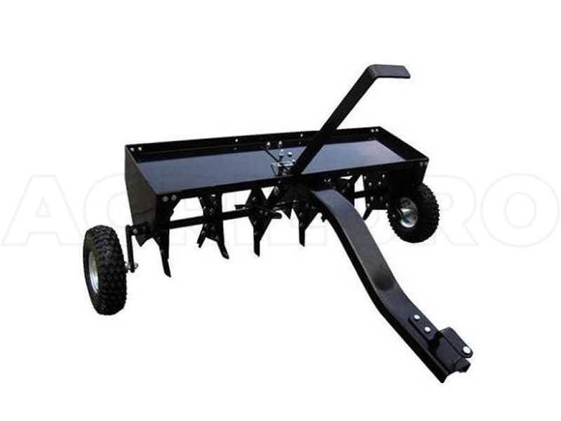 Towed Lawn Scarifier Raker with Discs for Riding on Mower