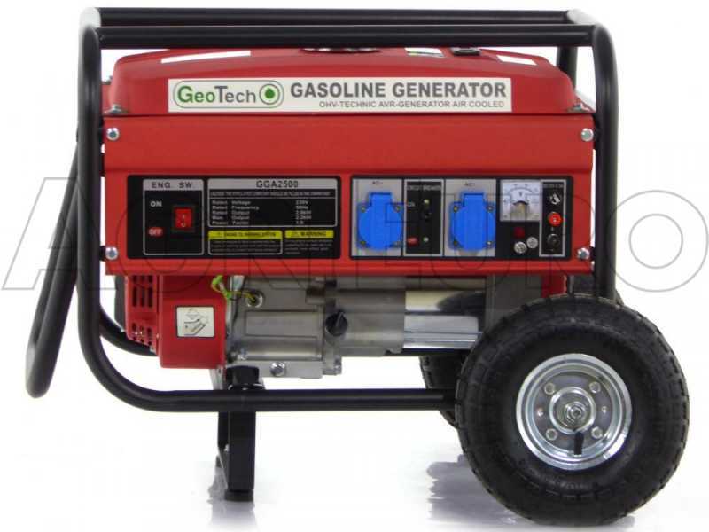 GeoTech GGA2500 - 2.1 kW Wheeled Power Generator with AVR - DC 2 kW Single-phase