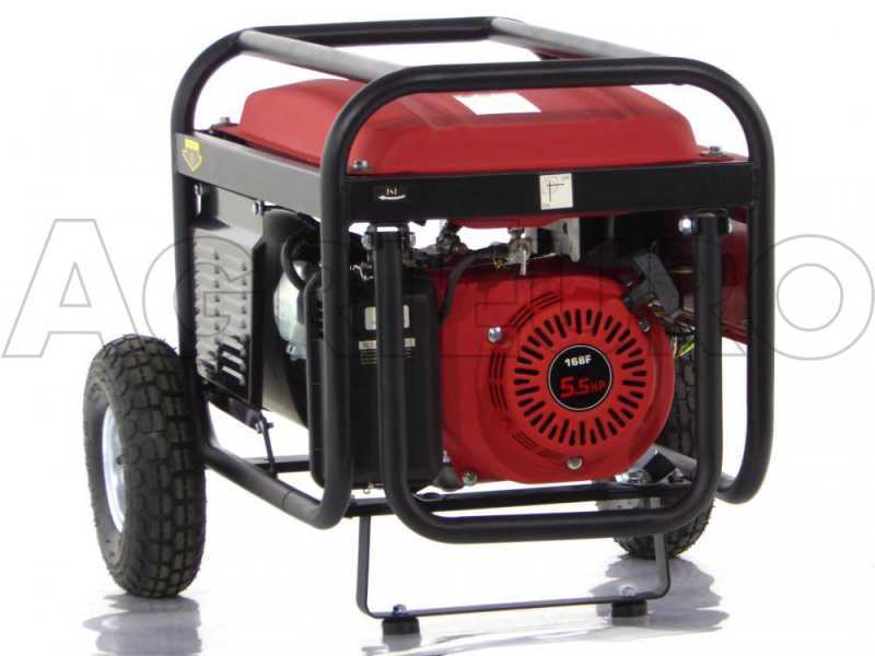 GeoTech GGA2500 - 2.1 kW Wheeled Power Generator with AVR - DC 2 kW Single-phase