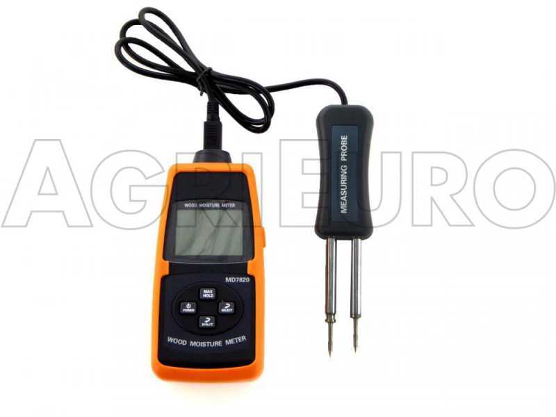 MD7820 moisture meter - damp meter to measure temperature and moisture in wood