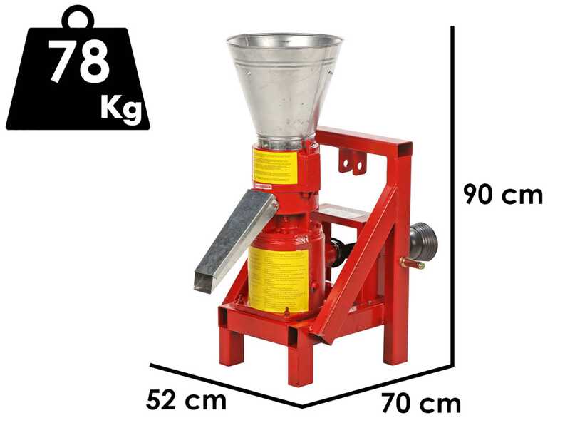 GeoTech Pro TWPM150 - Tractor-mounted Wood Pellet Machine - Home Production of Pellet for Heating