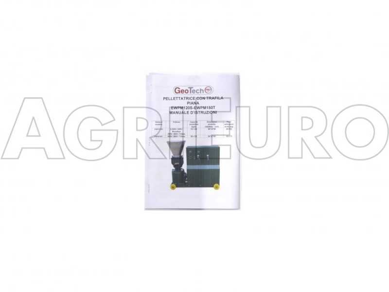 GeoTech EWPM150T - Three-phase Wood Pellet Machine - Home Production of Pellet for Heating