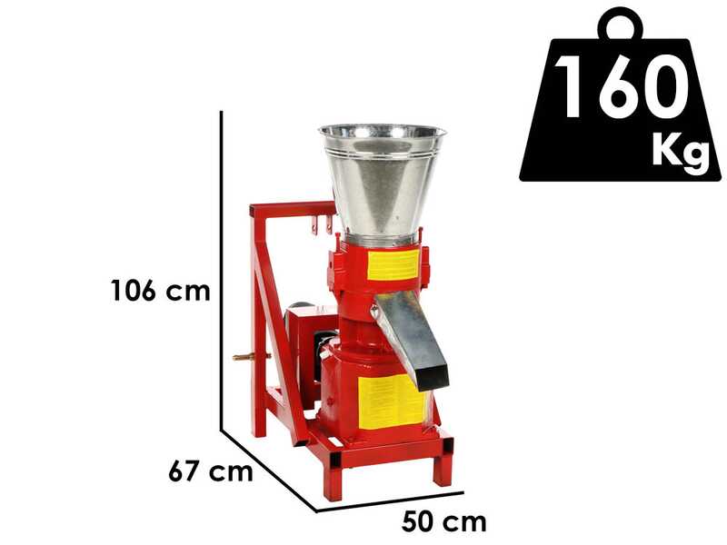 GeoTech Pro TWPM200 - Tractor-mounted Wood Pellet Machine - Home Production of Pellet for Heating